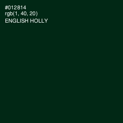 #012814 - English Holly Color Image